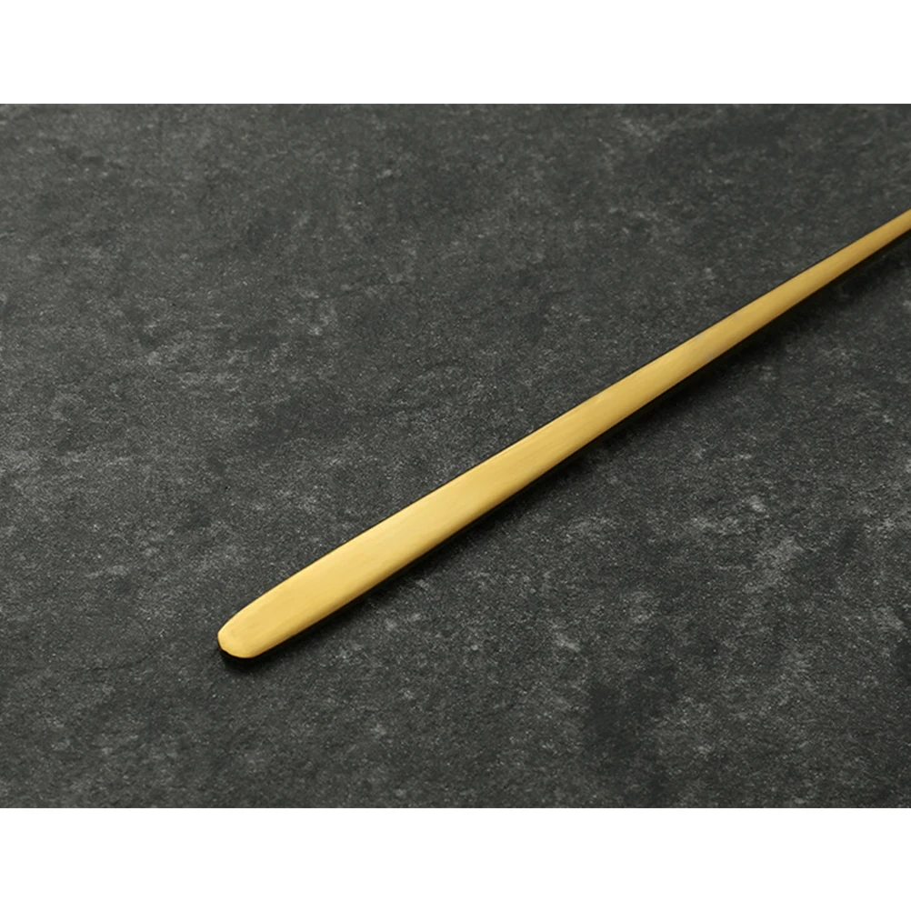 

2 pcs 17/15Cm Stainless Steel Coffee Spoons Long Handle Square Head Mixing Spoon For Milk Tea Cocktail Dessert Stirring Tool Bar