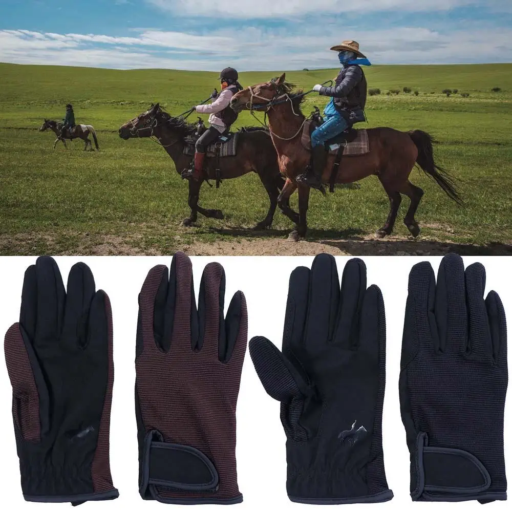 Gants d'équitation à doigts complets, accessoires d'équitation, mains équestres, baseball, écran tactile