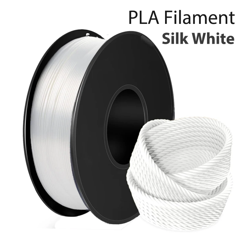 

3D Printer Filament 250g 500g 1kg PLA Silk White 1.75mm For 3D Printer Material pla Silk White wire Vacuum Packaging