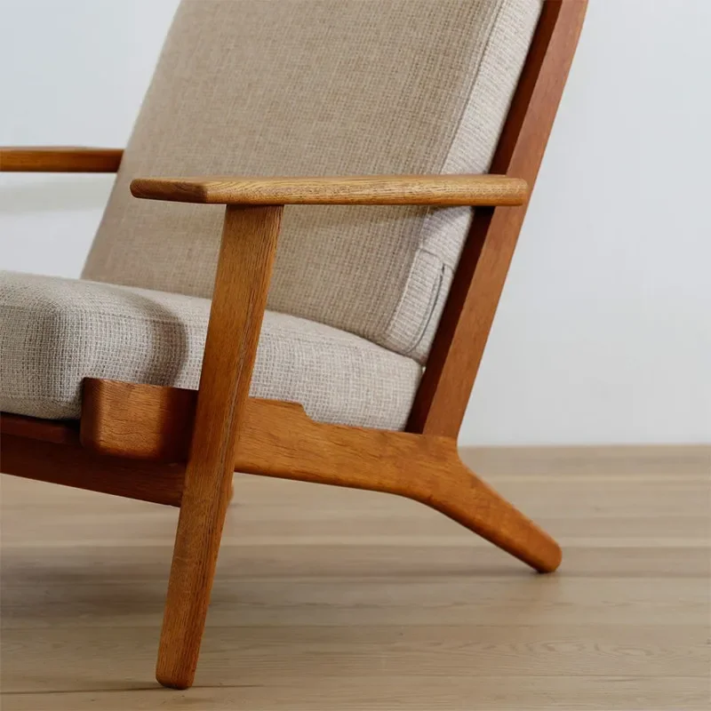 Single sofa, solid wood to reproduce Danish armrest retro