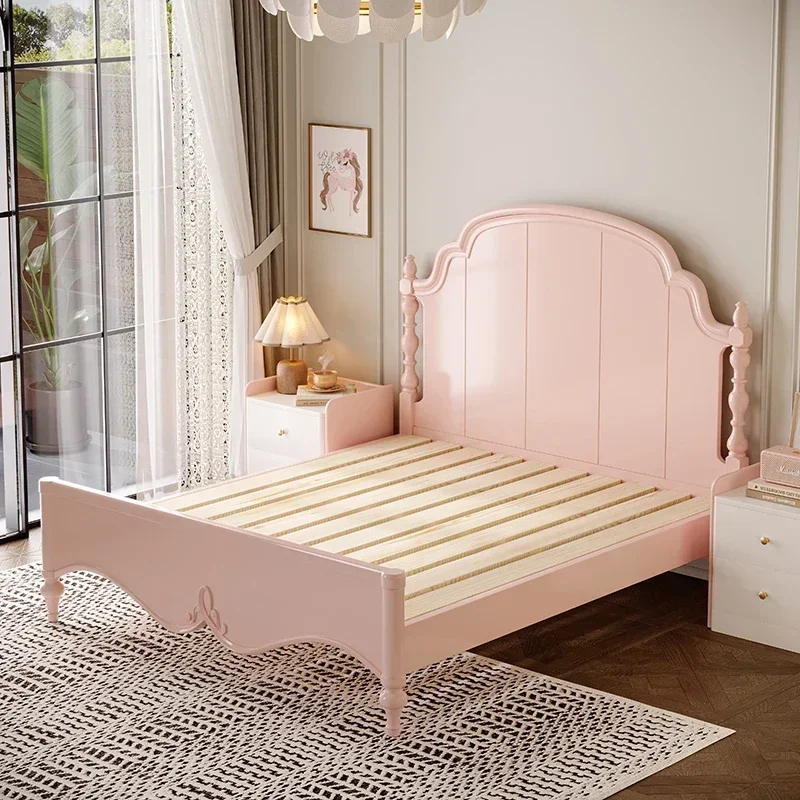 #Storage Girls Modern Bed Loft Wood Princess Space Saving Children Beds Single Postmodern Letto Matrimoniale Unique Furniture
