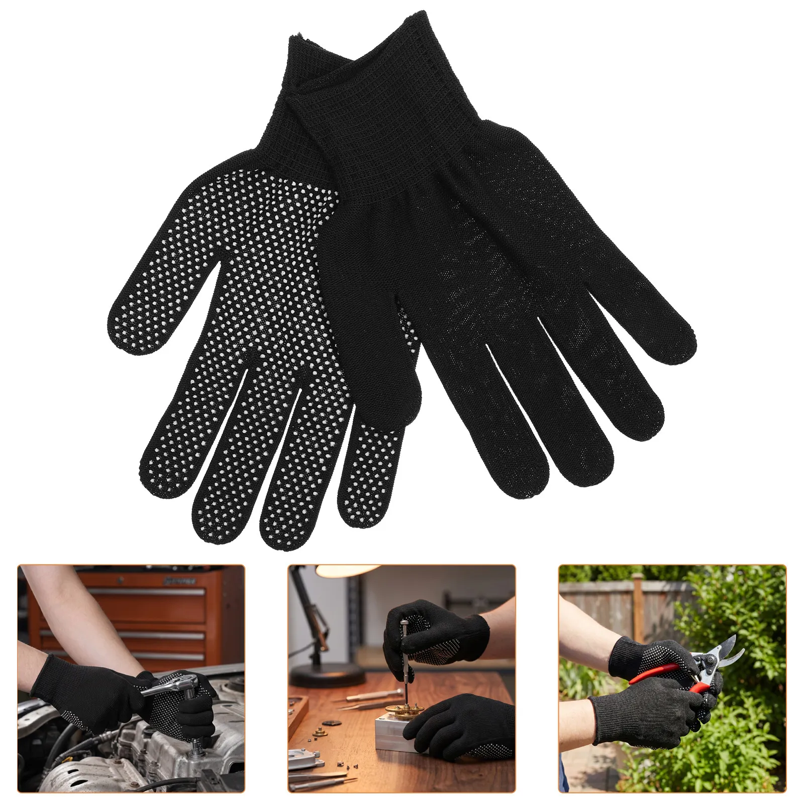 Sweat Absorbing Cotton Liner Safety Gloves with PVC Dot Palm for Packaging Loading Material Handling Industrial Labor