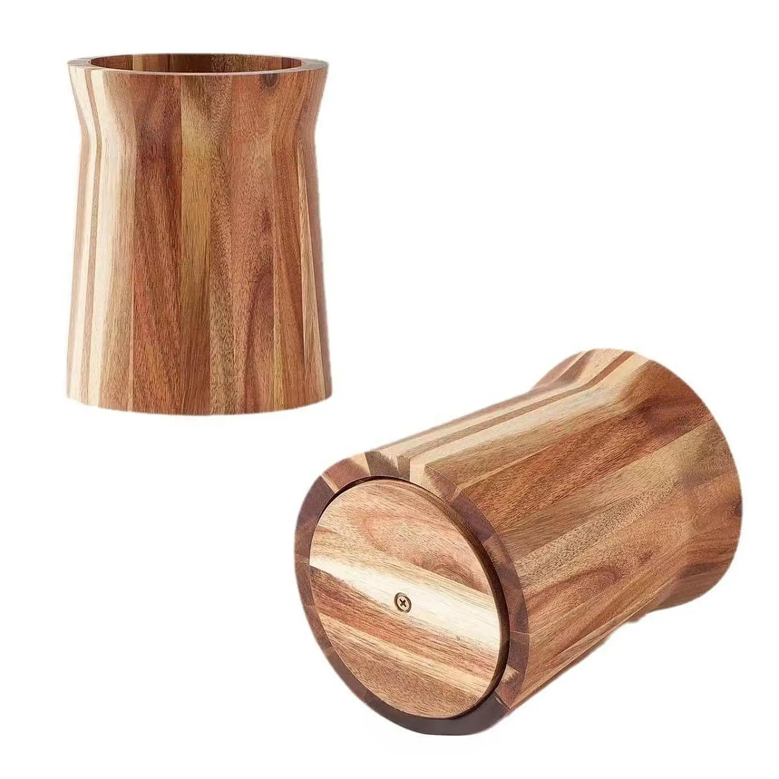 Acacia Wood Rotating Utensil Holder Farmhouse Kitchen Decor for Kitchen Accessories Organization and Cutlery Storage