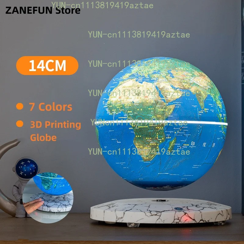 3D Printed Magnetic Levitating Moon Lamp Globe Creative Office Home Decoration Unique Gifts