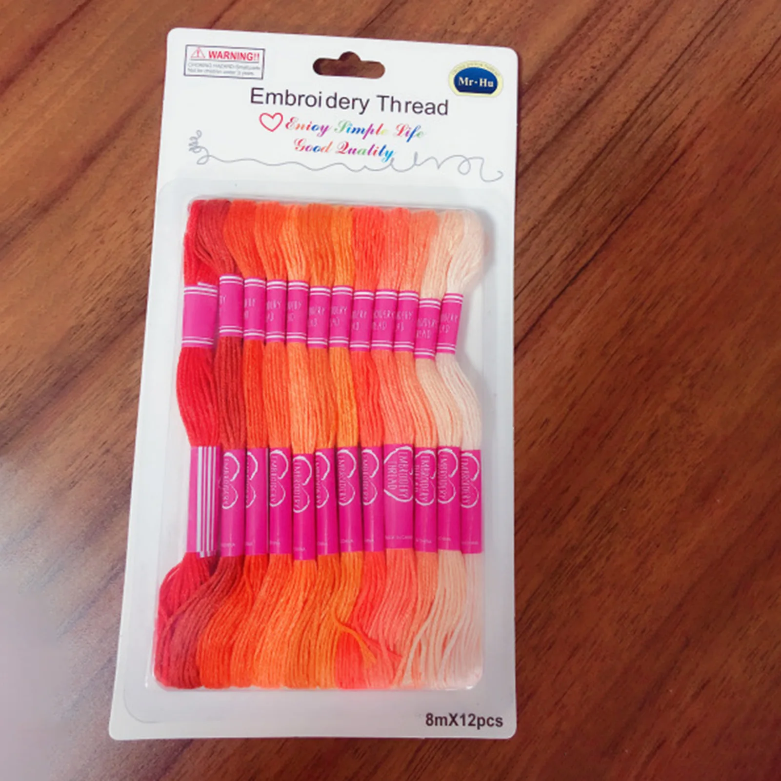 Gradient Color Series Embroidery Floss Set Black and White/Blue/Orange Series Embroidery Thread for Hand Embroidery Sewing