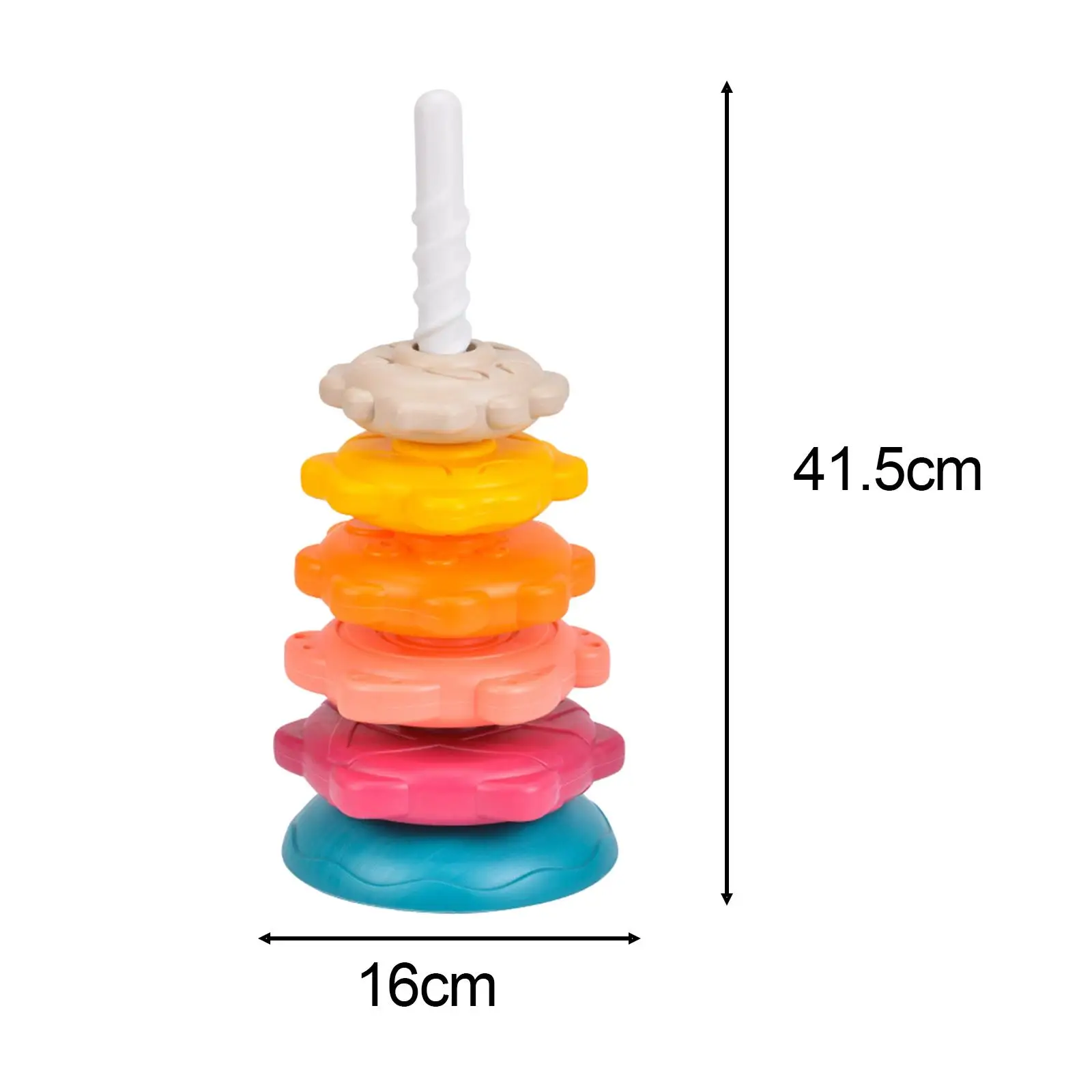 Stacking Toys Color Shape Recognition Early Education Baby Toy Rainbow Rainbow Stacking Toy for Children