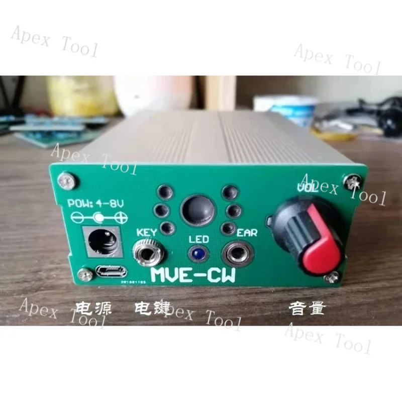 

CW Practicer Версия с ручным ключом BG5MVE Электрический генератор ключей Синусоидальный генератор аудиосигнала Усилитель звука