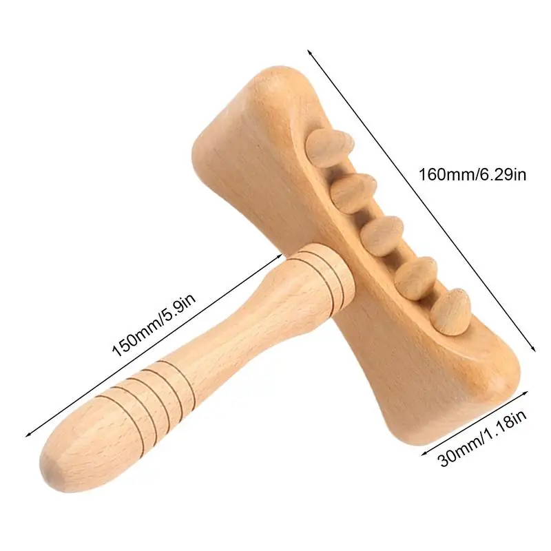 Paleta de drenaje linfático para terapia de madera, masajeador de drenaje linfático, herramientas de escultura corporal para cuerpo completo, Gua Sha, herramientas musculares