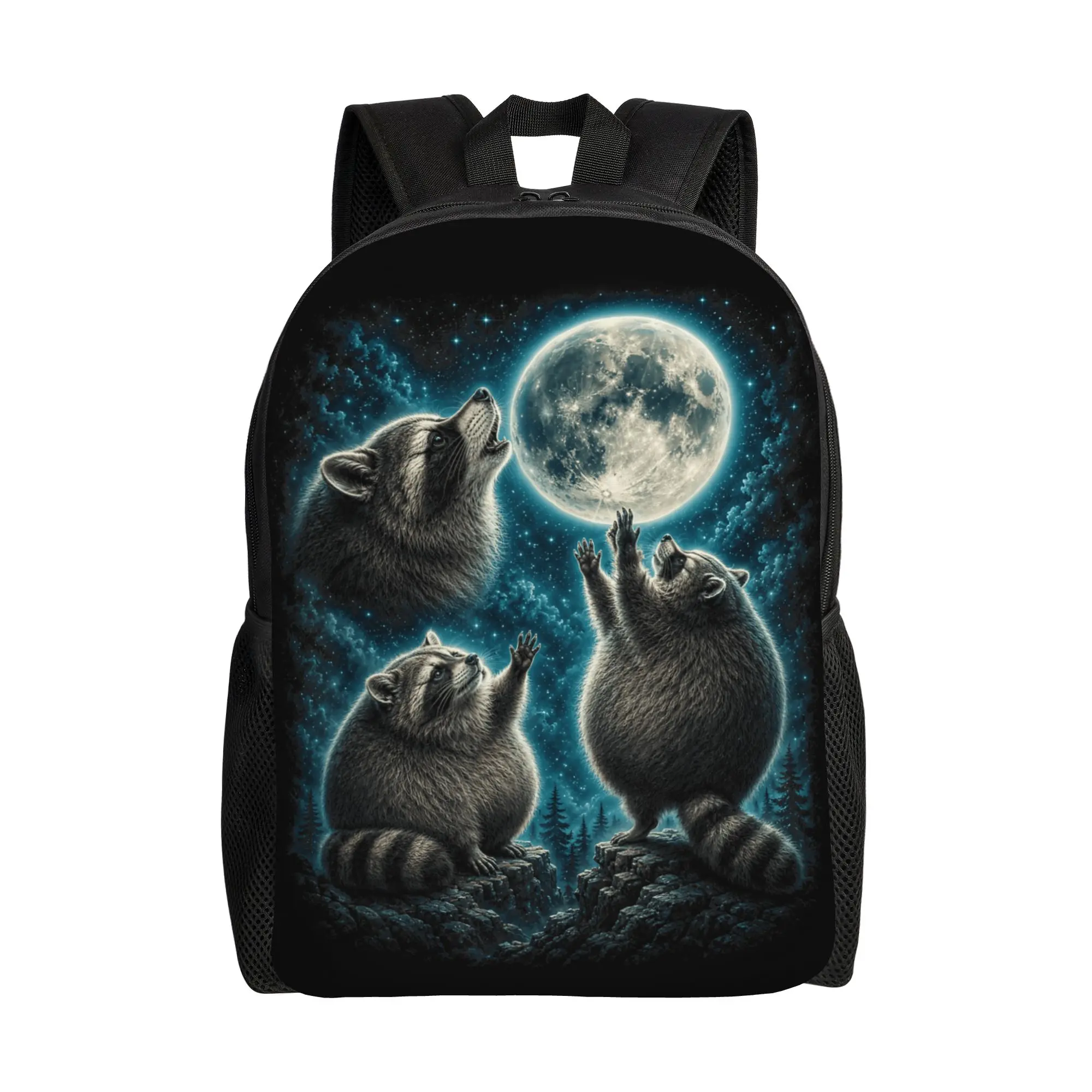 Jimothy Raccoon Three Moon Funny Seattle Meme Backpack  Kawaii Backpacks Female Workout Large High School Bags High Quality