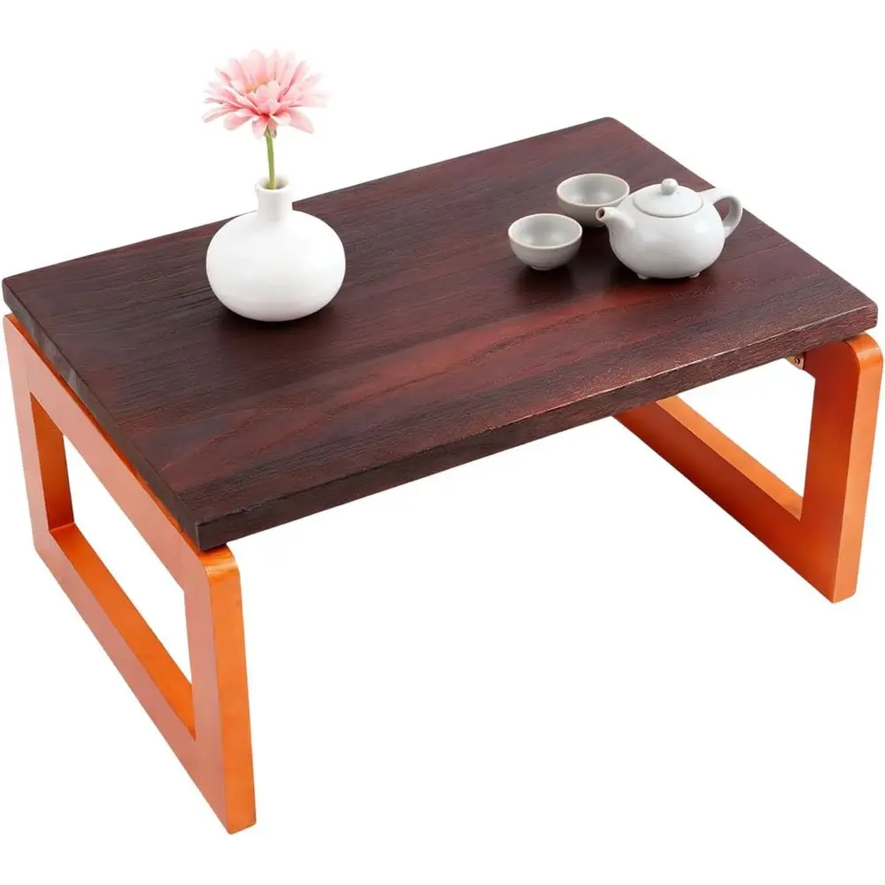 oldable Recular Coee Table, 23*15*12 in oldable Laptop & Bed Table, Small Wooden Side Table No Assembly Low Coee Table Compact D