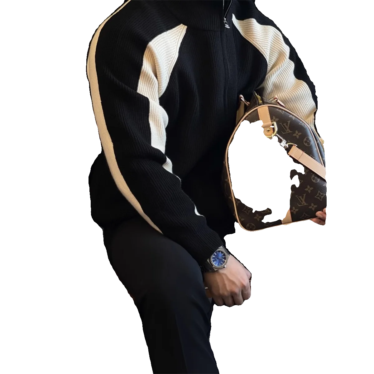 

Весенне-осенний новый ретро японский Sle мужской вязаный открытый кардиган повседневный топ цвета Blo oulder вставка свитер свободного покроя