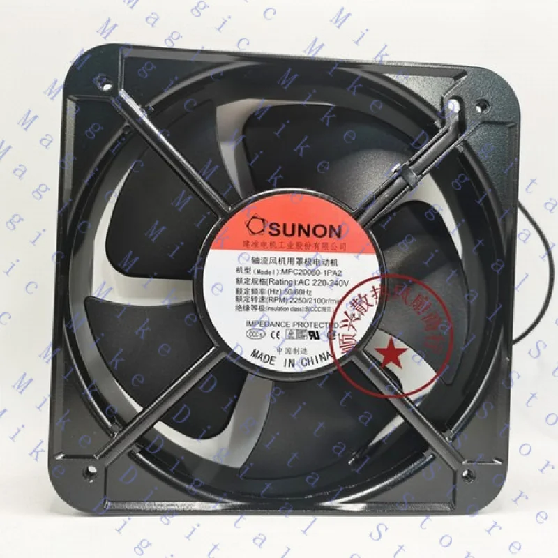 H  1 PCS FOR SUNON Fan MFC20060-1PA2 AC220V 20060 20CM chassis/cabinet cooling fan