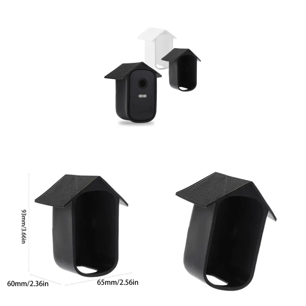  Weatherproof Silicone Shell Flexible Enclosure Skin Covers for EufyCam 2C Monitoring Security Devices Indoor Outdoor Use