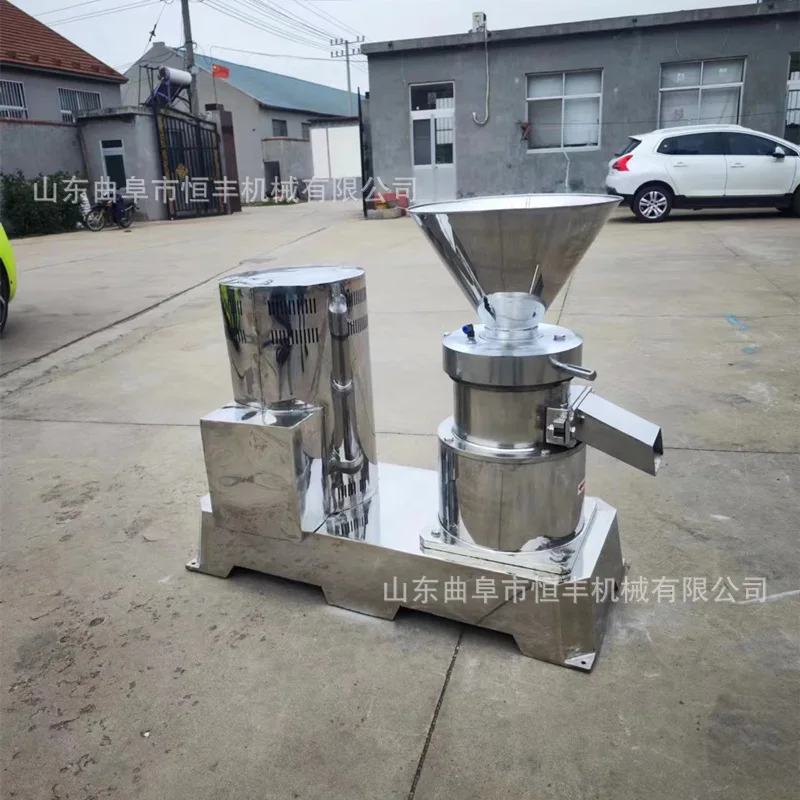 

(Customized for sea shipping) Food factory chili and chive grinding machine, sesame paste and soybean paste grinder, fully autom