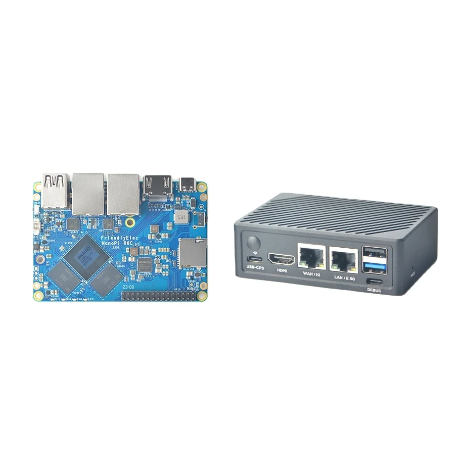 Xinliwei Hot Sale NanoPi R6C Mini Router 4/8+32GB Rockchip RK3588S Development Board Replaced Raspberry Pi 4
