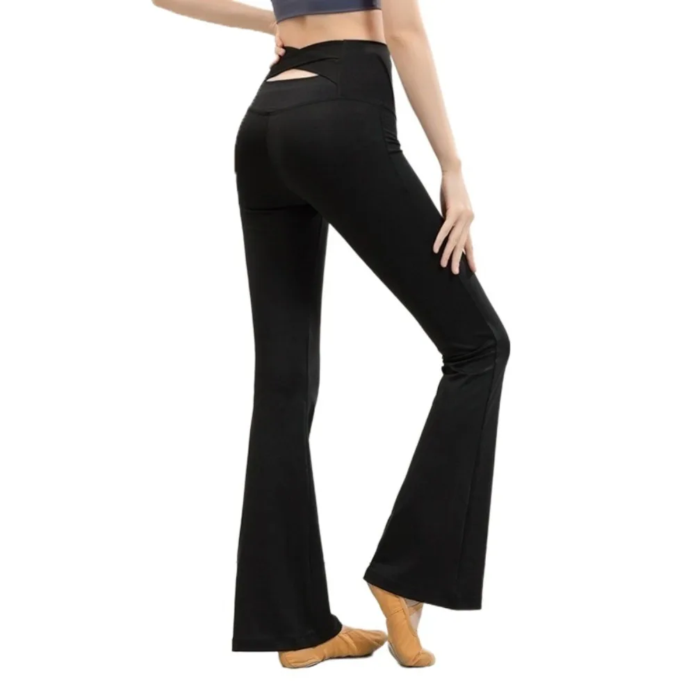 

Leggings With Velvet Yoga Pants Crisscross Straps High Waist Fitness Pants Breathable Stretchy High Elastic Pants Running