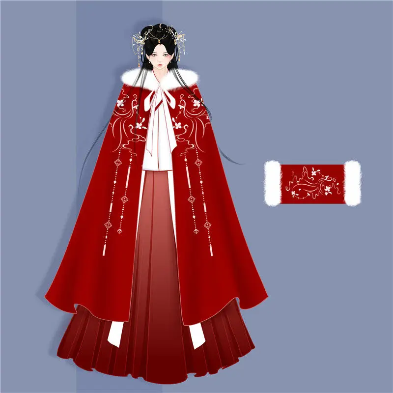 

Linde Winter Thiened Fce Lined шерстяное женское пальто-пуховик Hanfu с тяжелой вышивкой, оригинальный дизайн, круглая длина миди