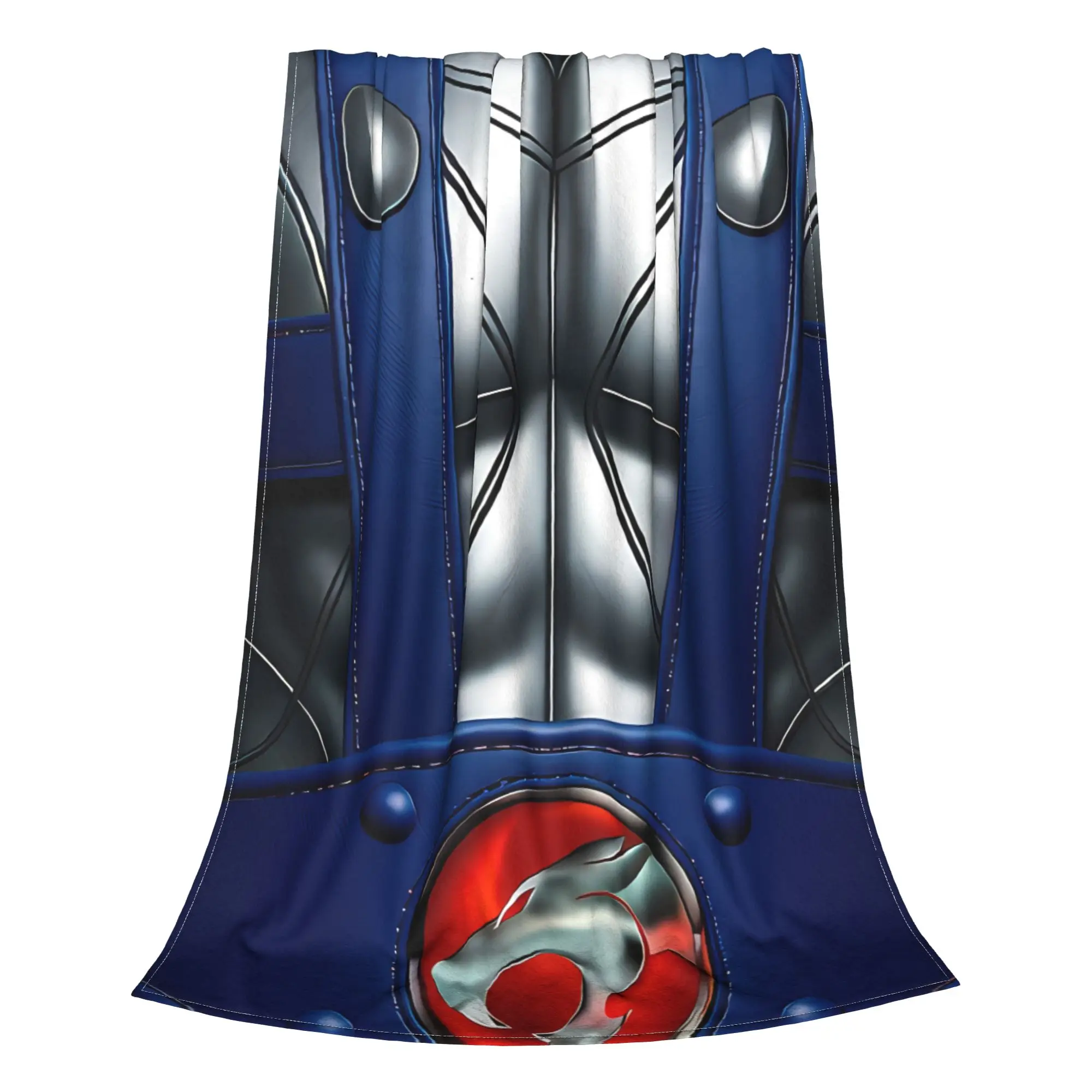 1PC Home Cute Room Decor Panthro Tactical Suit Detailed Front Blanket Throw Blanket ThunderCats Novelty Warm Blanket All Season