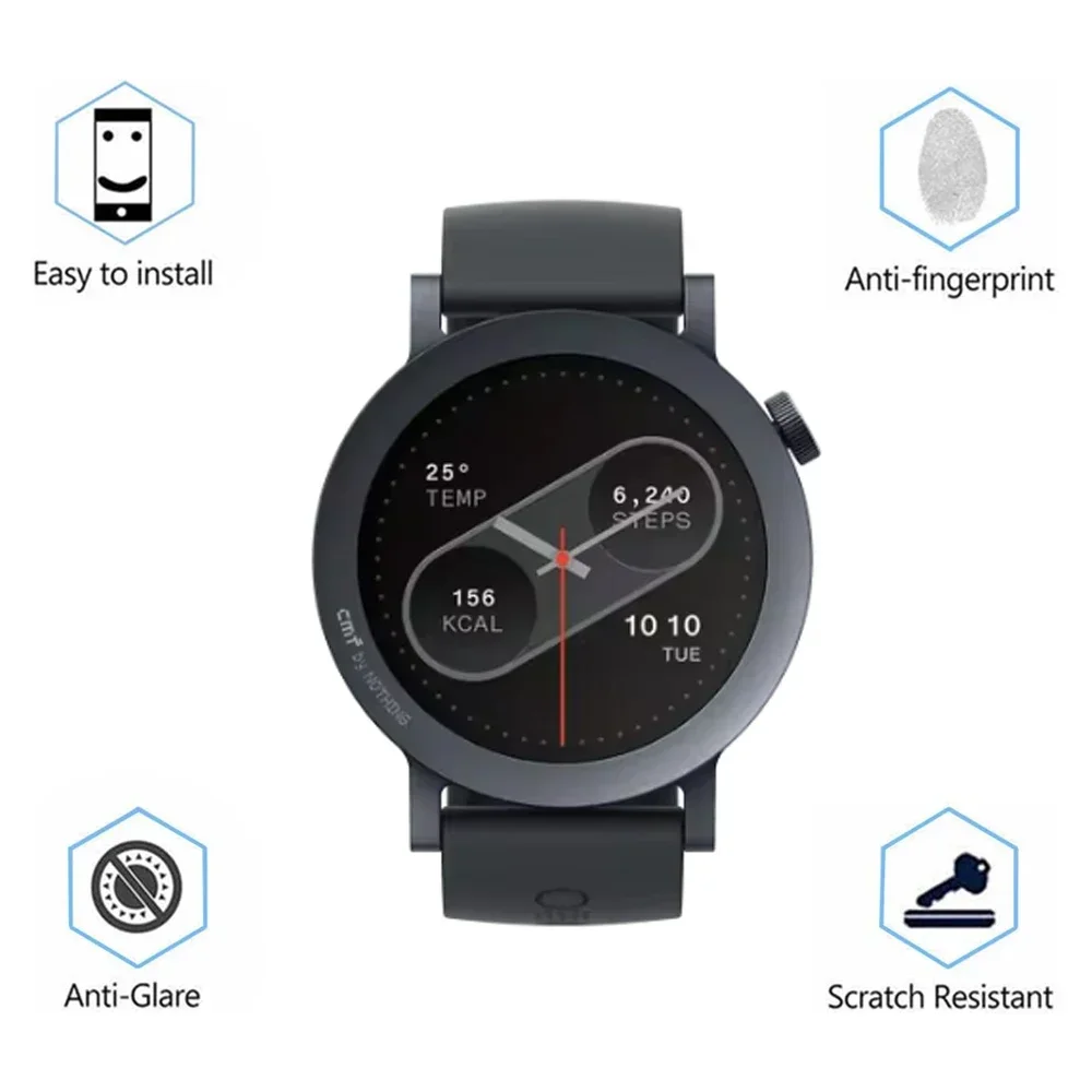 الزجاج المقسى لساعة CMF Pro 2 ساعة ذكية HD واقي للشاشة مضاد للخدش لساعة cfm Pro 2 Proetiecve ملحقات الفيلم #1