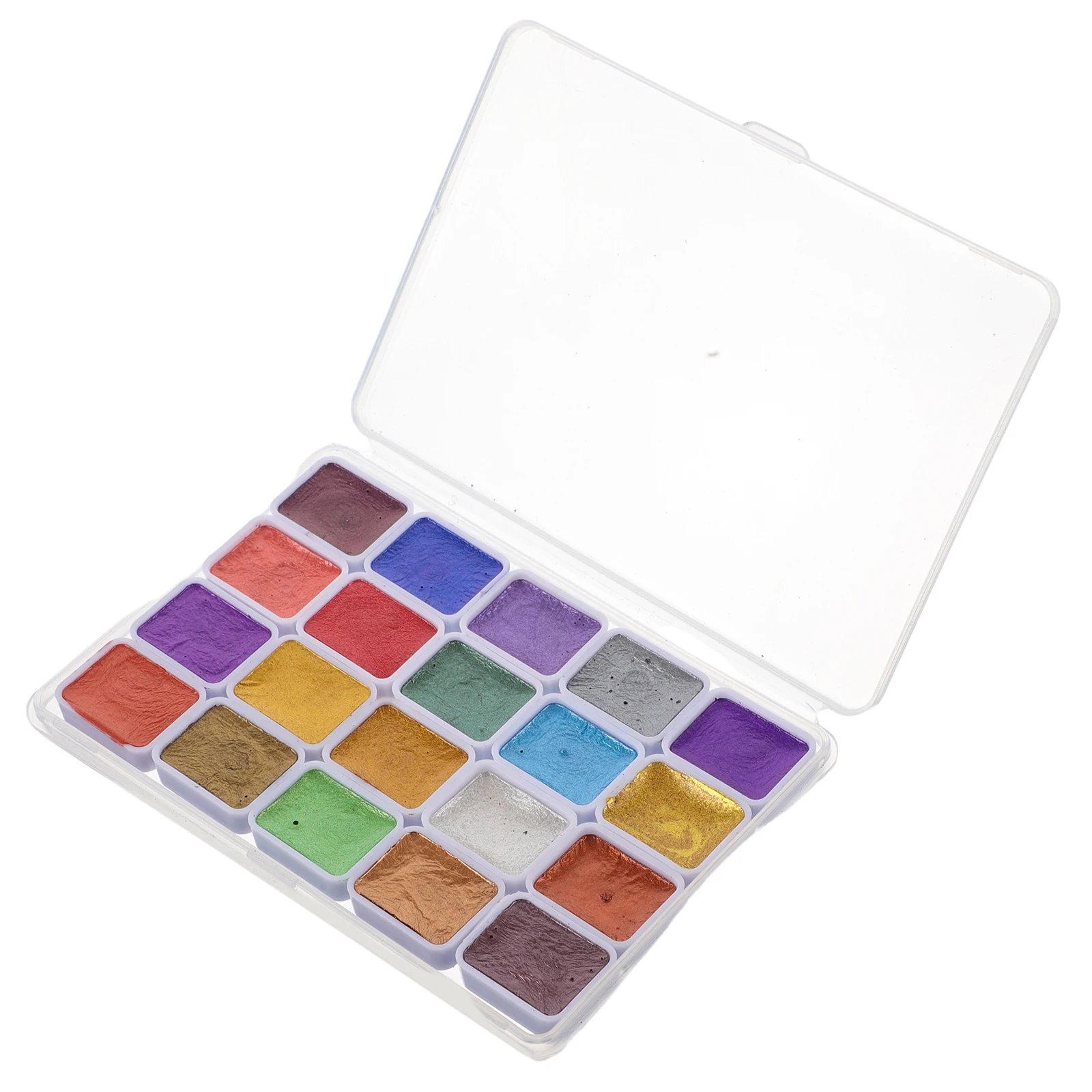 

1 set Pearlescent Watercolor Paints Artist Grade Nail Solid Colors Metallic Pigment Dense Fine Watercolor Painting Set