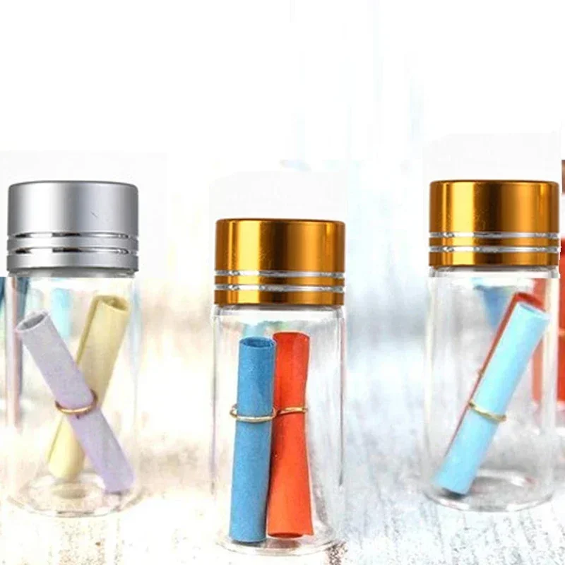 50 ชิ้น 5/8/10/12/15/20/25 มิลลิลิตรขวดแก้วใสขวดอิฐขวดแก้วขนาดเล็กตัวอย่างคอนเทนเนอร์สำหรับงานแต่งงาน DIY ตกแต่ง