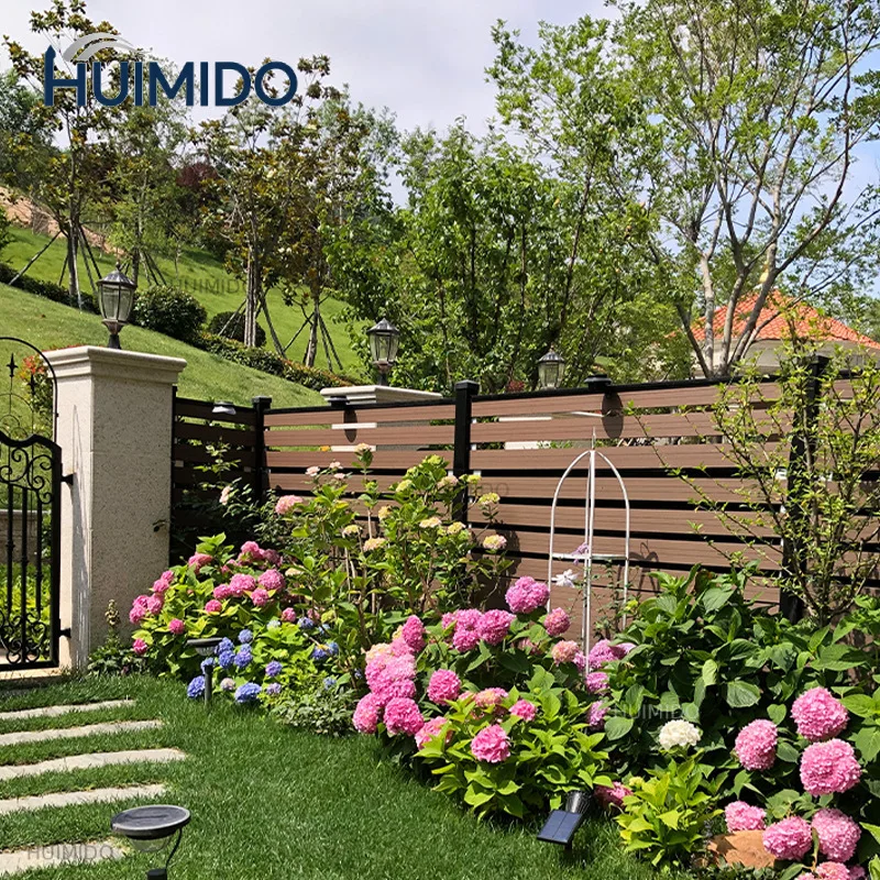 Outdoor Privacy WPC Fence Wholesale Waterproof Wood Plastic Composite Fencing Garden Used Material