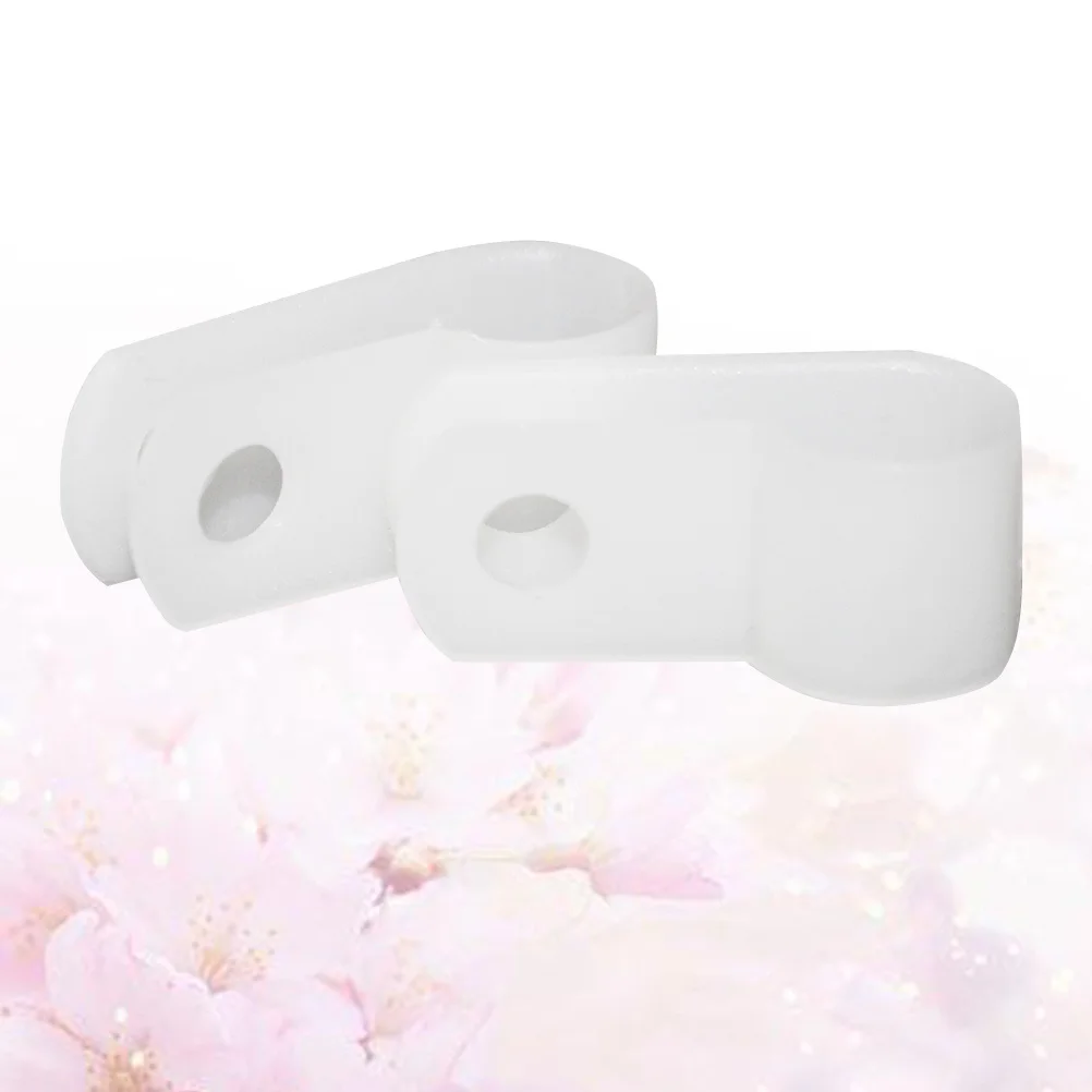 

100pcs Line With Screws R-Type Wire Cable Clamp Wire Holder Cable Clamp For Home Office Cord Management Fastener White