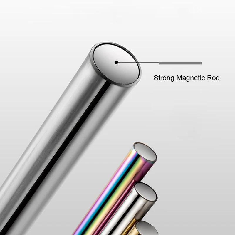 Batang magnetik kuat untuk mata kucing, alat poles Gel kuku Magnet kepala ganda stik pena Magnet 3D magnetik untuk mata kucing