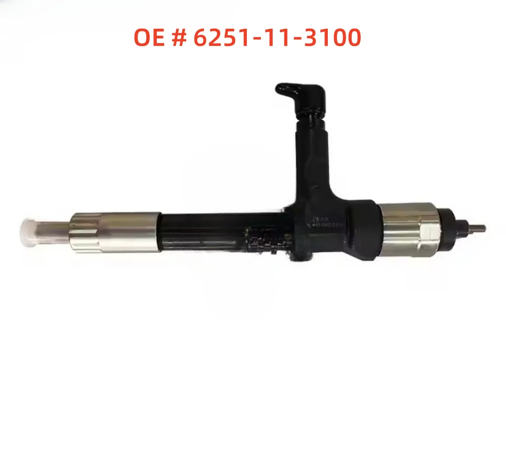 

High quality Brand New 095000-6070 6251-11-3100 6251113100 Diesel Fuel Common Rail Injector for Komatsu Engine