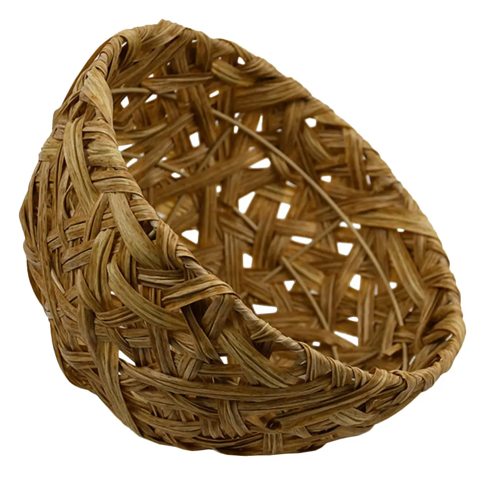 

Handmade Woven Imitation Rattan Lampshade Dome Decorative Light Cover for Living Room Hotel Restaurant E27 Socket Lamp Accessory