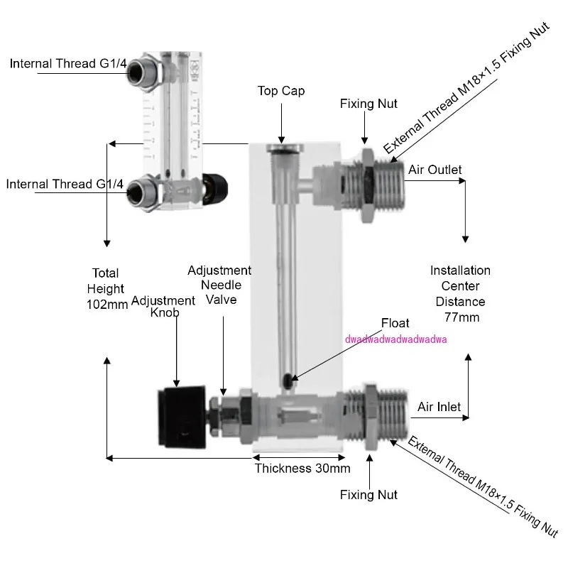 LZM-6T Rotameter Ai…