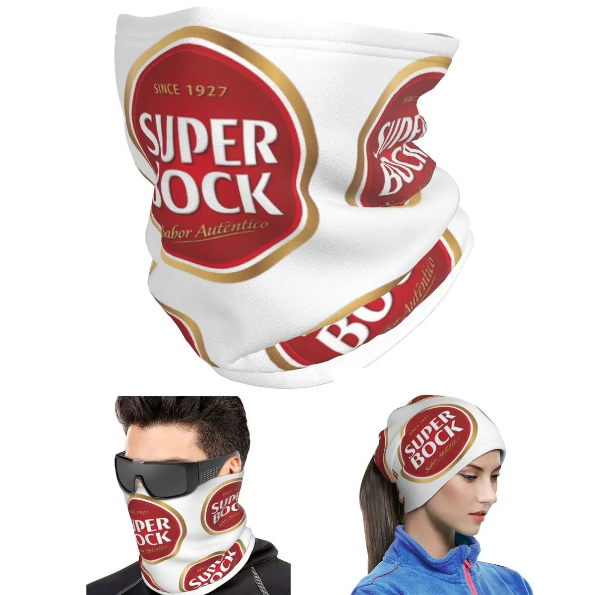 Super Bock Since 1927 Bandana Neck Cover Printed Mask Scarf Multi-use Headband Unisex Adult Winter