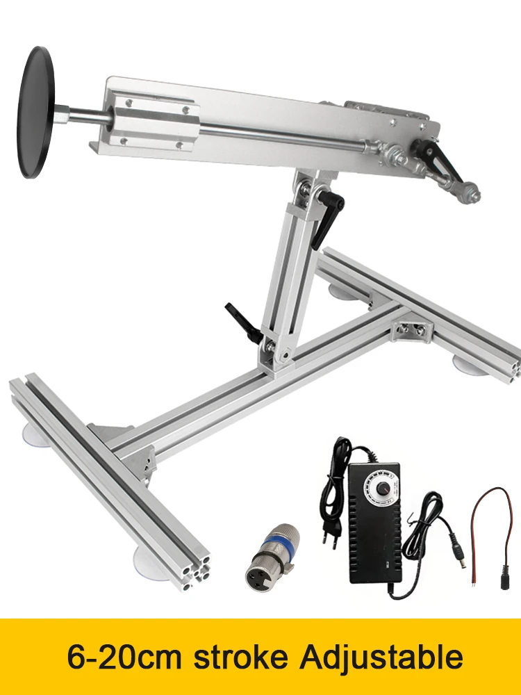 6cm-20cm slagverstelbare telescopische lineaire actuator met beugel 3XLR-connector Zuignap Vermogen 130RPM/230RPM 110V-240V - afbeelding 2
