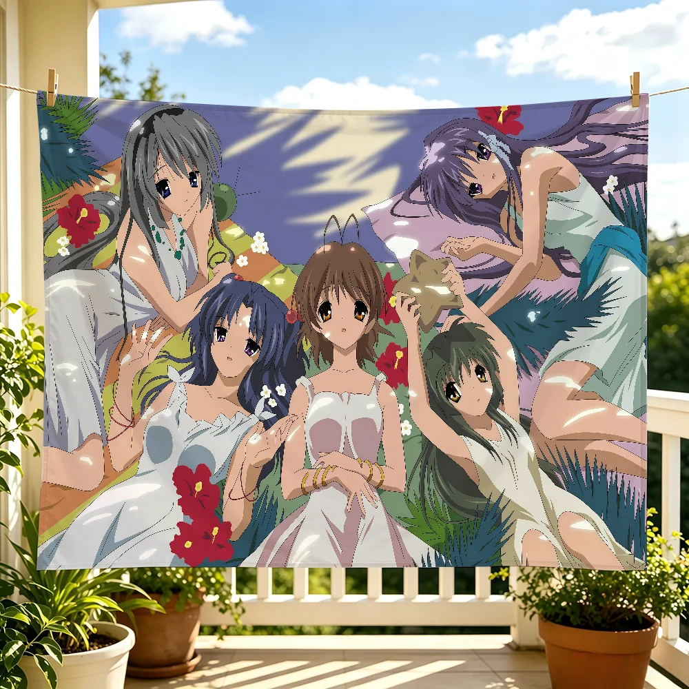 Anime C-Clannad Flaggen-Wandbehang für Outdoor-Partys, Schlafzimmer, Wohnzimmer, Studentenwohnheim, Dekoratives Themen-Wandbanner, Geschenk – Detail 11