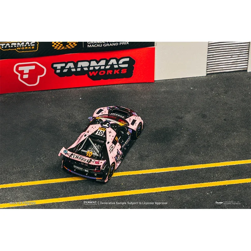 

PreSale TW 1:64 Sanrio Kuromi Audi R8 LMS GT3 Evo II Macau GT Cup 2024 Collection Toys Diecast Car Model Tarmac Works
