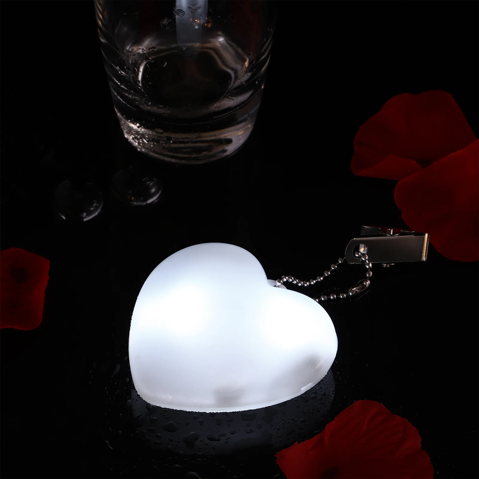 กระเป๋าใส่กระเป๋า Light Heart Night กระเป๋าถือแบบพกพา LED Sensor เปิดใช้งาน PC Powered Lamp