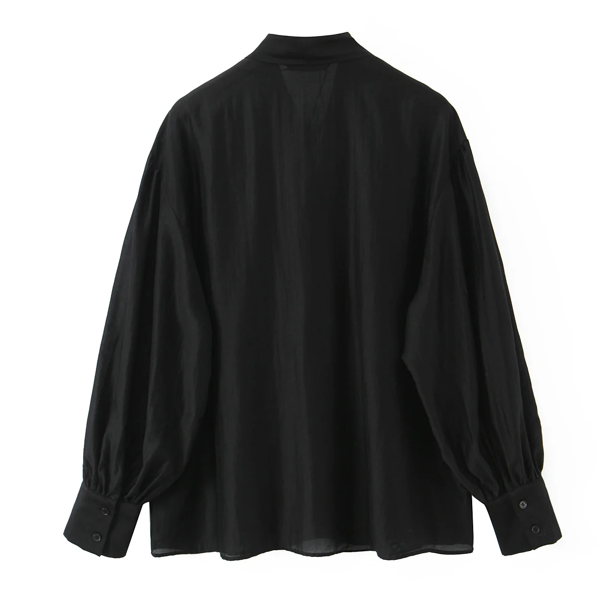 

Topenomi черные рубашки с бантом на шнуровке и воротником, женские простые универсальные топы в корейском стиле, элегантная свободная дизайнерская блузка Camisa Feminina