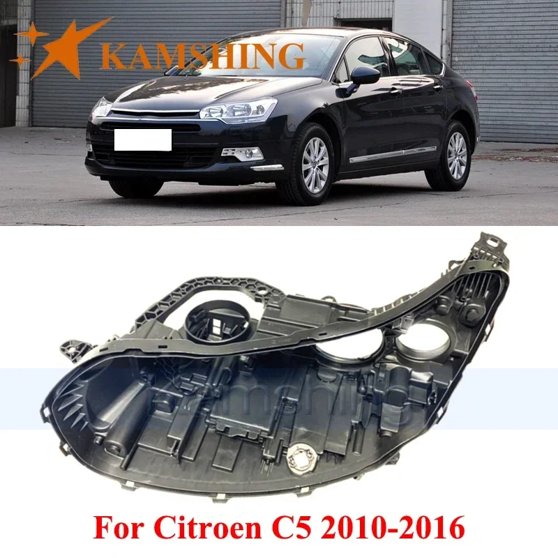 

CAPQX Front Headlight Base Cover For Citroen C5 2010-2016 High Configuration LED Head Light Back Lid Head Lamp Rear Shell
