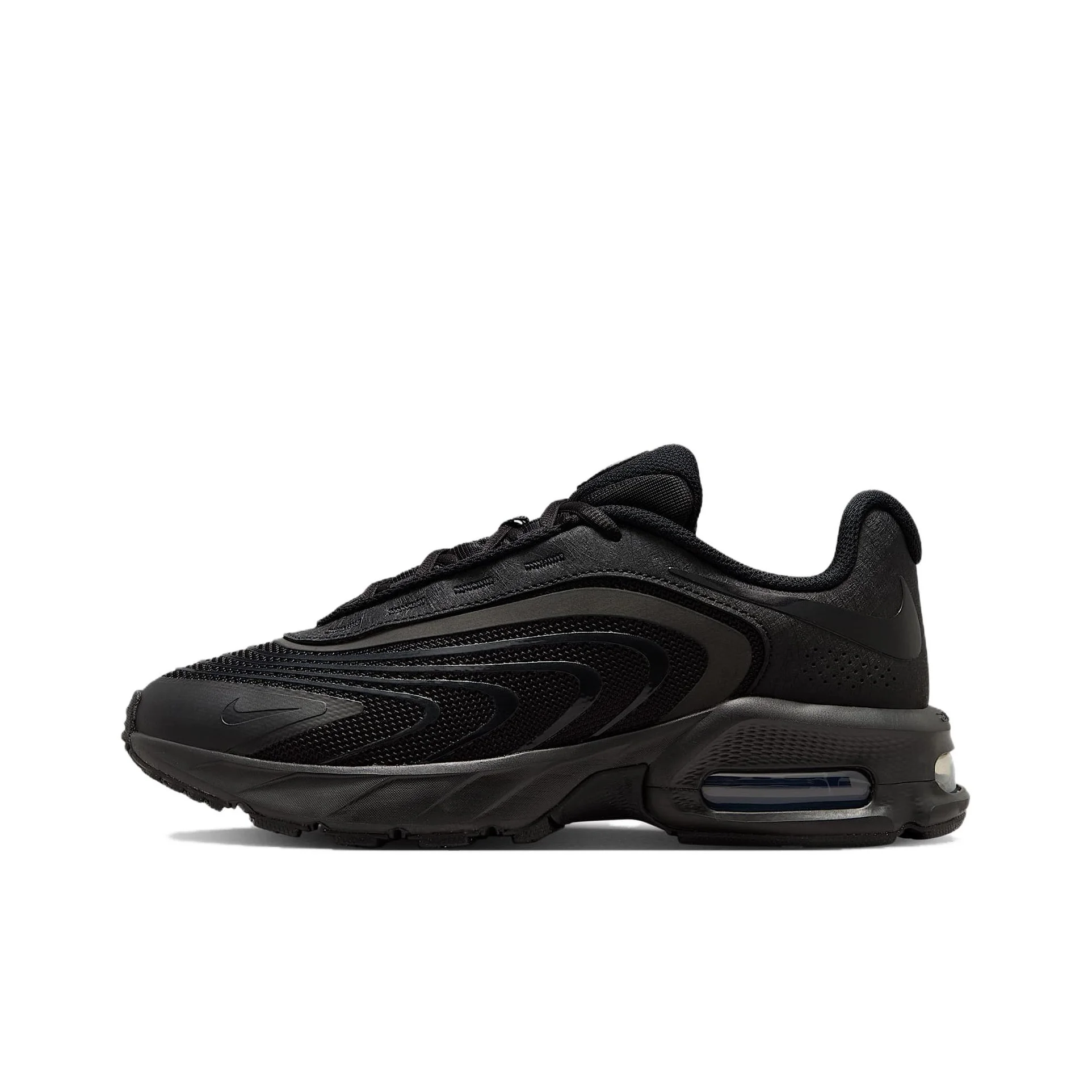 Nike Air Max Fire Synthetic Leather Abrasion Resistant Low top Casual Shoes Women's Black IF2620-003