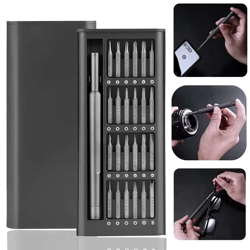 25 In 1 Precision Screwdriver Set Multi-Functional Small Magnetic Screwdriver Repair Tools For Mobile Phone Watch Camera Laptops