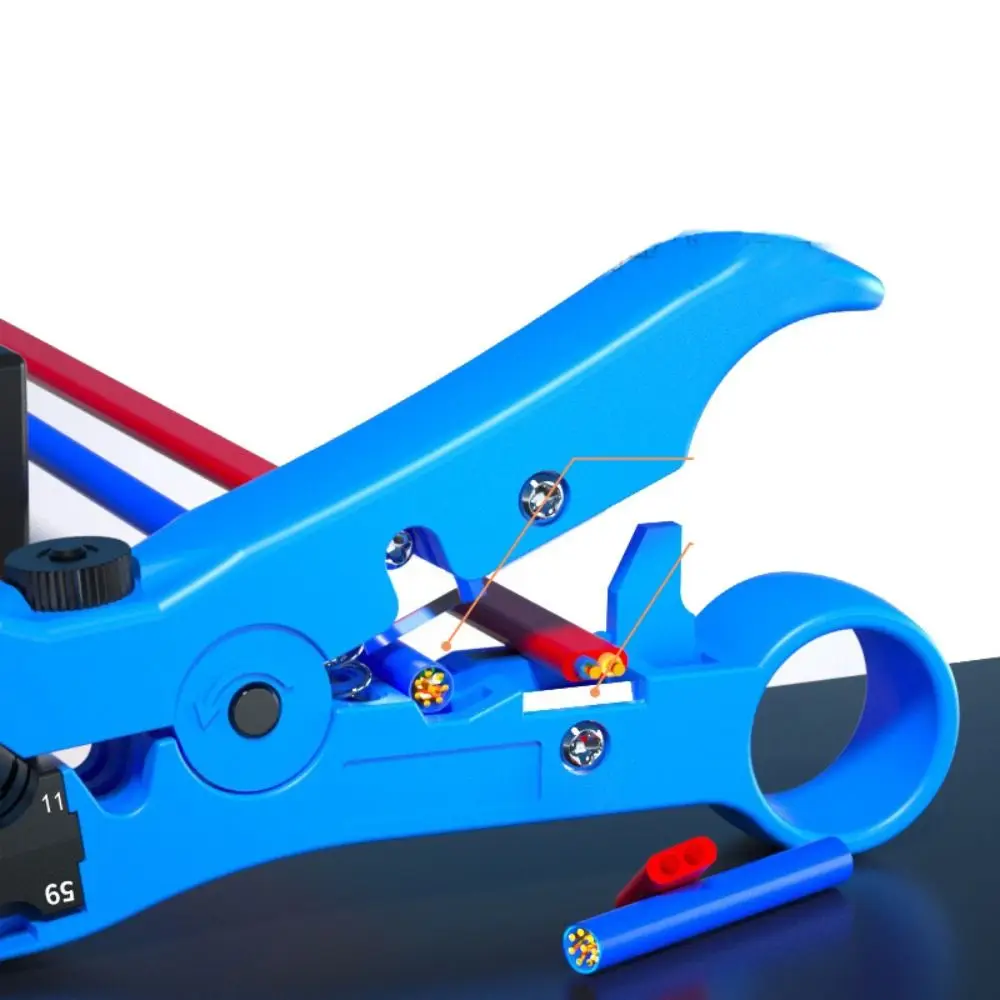 강철 케이블 와이어 펜치 UTP/STP RG59 RG6 RG7 RG11 다기능 와이어 스트리퍼 내구성 특수 동축 스트리핑 펜치