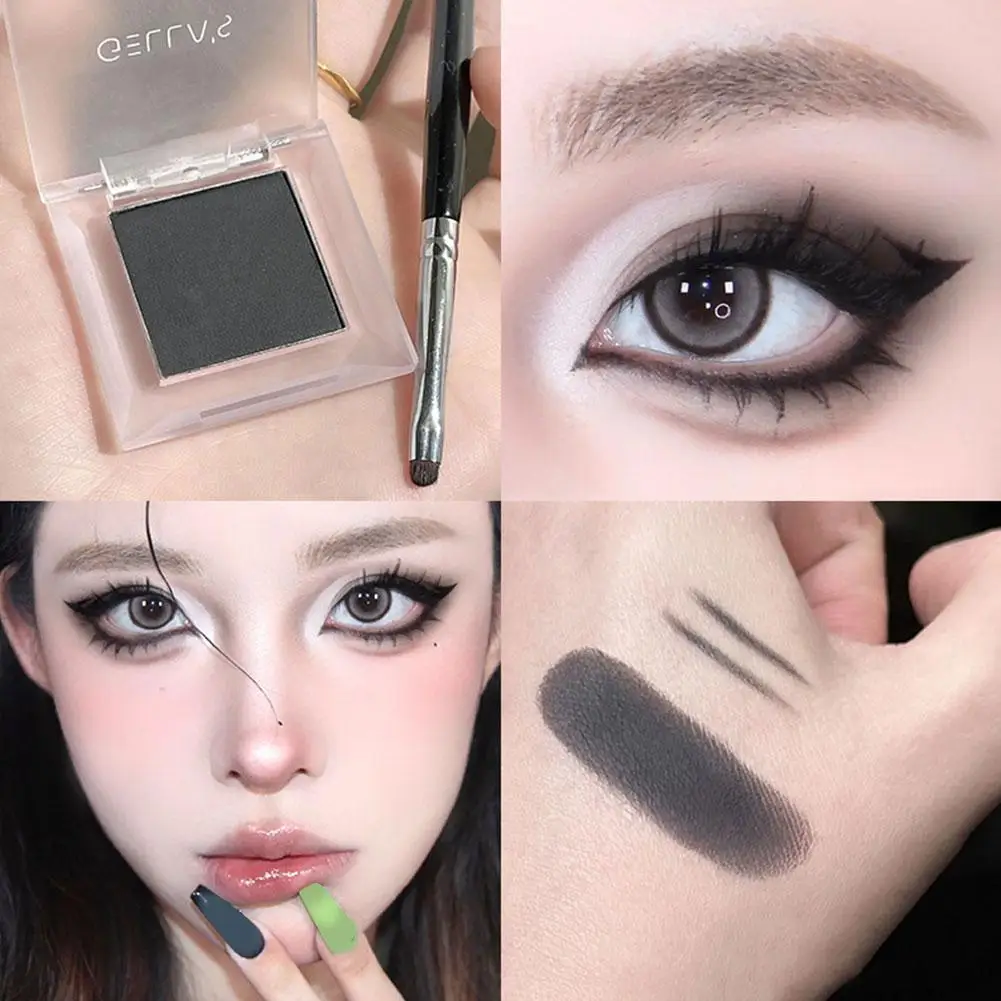 Paletas de resaltado blanco mate impermeables, sombra de ojos de larga duración, gusano de seda, pigmento de maquillaje en polvo, Cosméticos tumbados brillantes X5S9