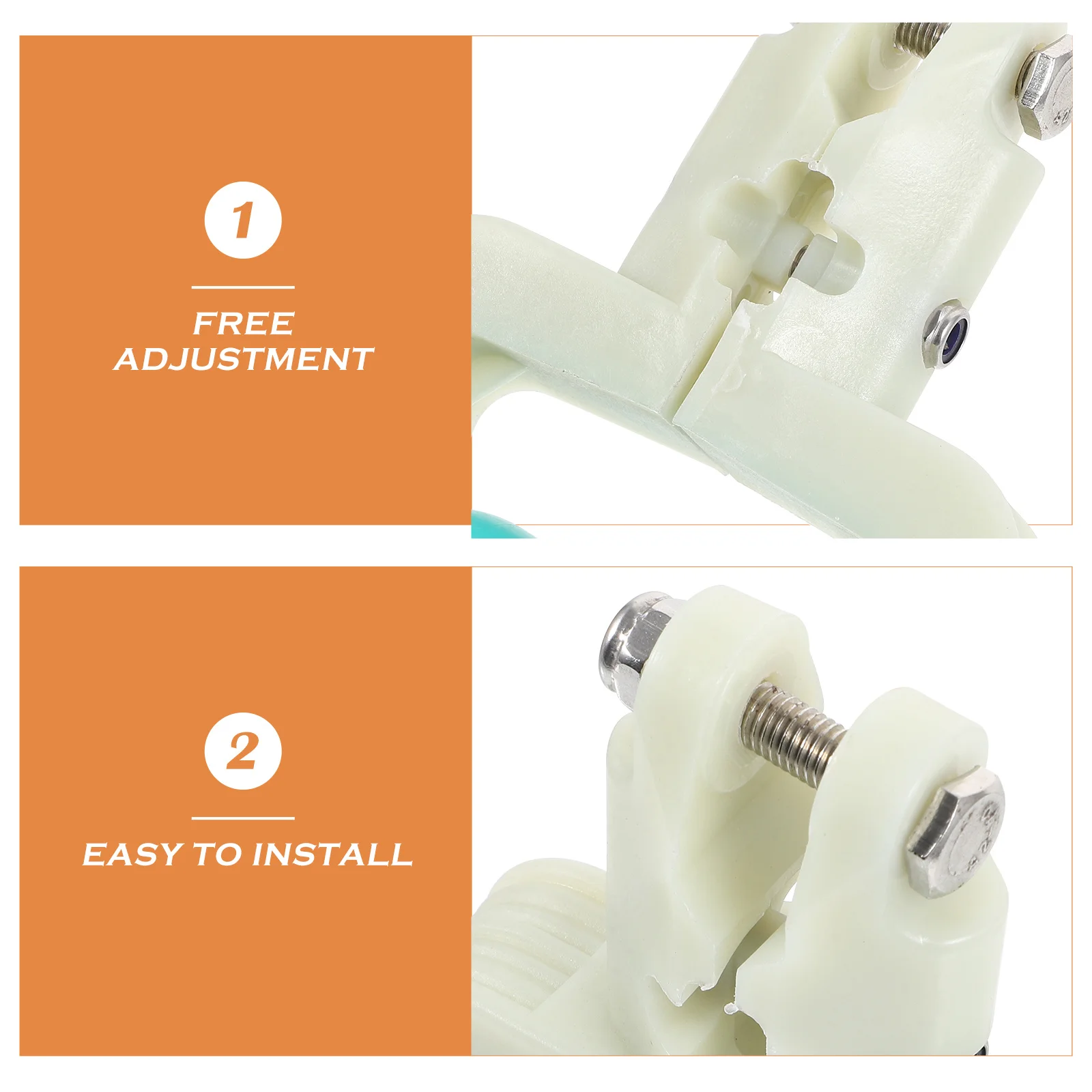 

Poultry Pulley Wheel for Slaughterhouse Single Hole Hanging System Heavy Duty Nylon Wheel for Efficient Poultry Processing and