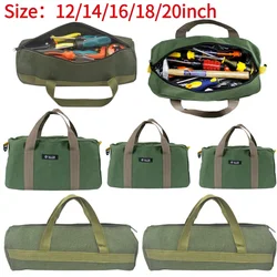 Bolsa de herramientas de lona gruesa, organizador de almacenamiento de llaves, bolsa de destornilladores de instrumentos, bolsa de mano portátil de electricista, multifunción