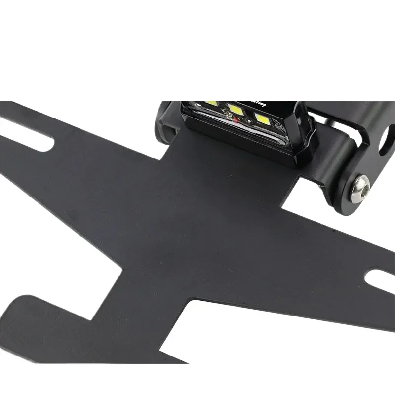 Stainless Steel Short Tail License Plate Holder Bracket Compatible with CFMOTO 450SR Modification Accessories Rear Fender