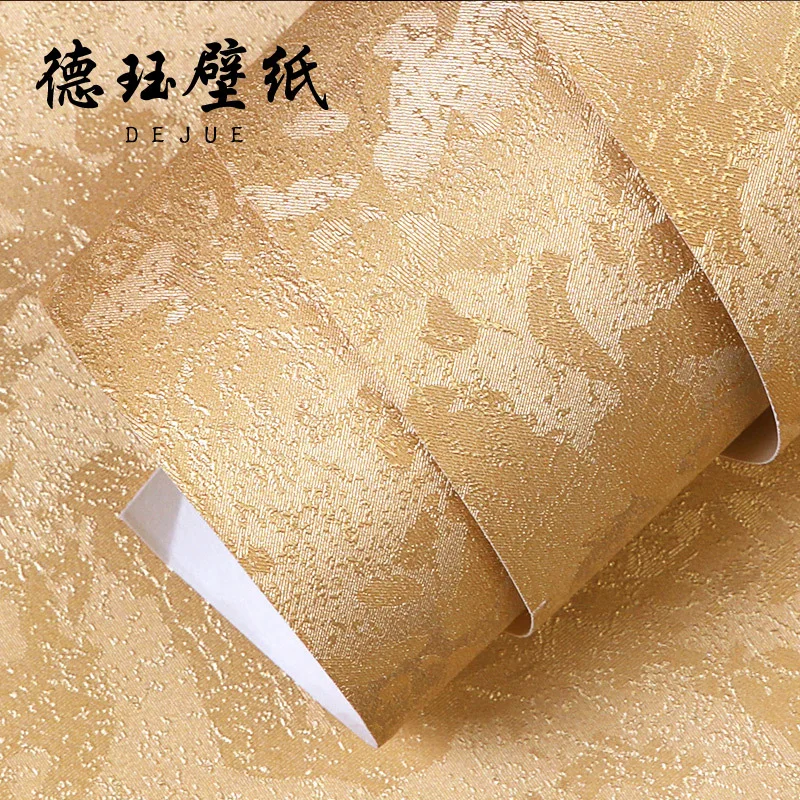 Gold and silver foil solid color golden wallpaper for KTV restaurant clothing store living room bedroom ceiling decoration