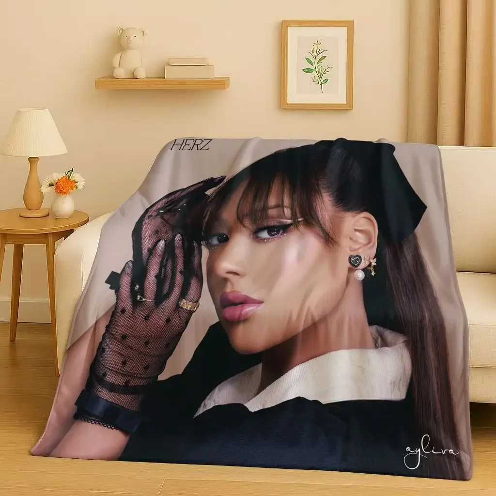 HD Pop Singer Ayliva Lieb Flannel Blanket,Ultra Soft Warm Plush Throw for Home Bedroom Bed Sofa Cover Kids Picnic Gift