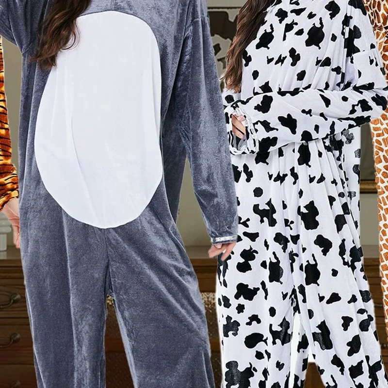 

loween Adult Animal Costume Role Play Long Ne Girfe Tiger Cow Bear Doll Stage Performance Clothes Women's Ethnic Faion