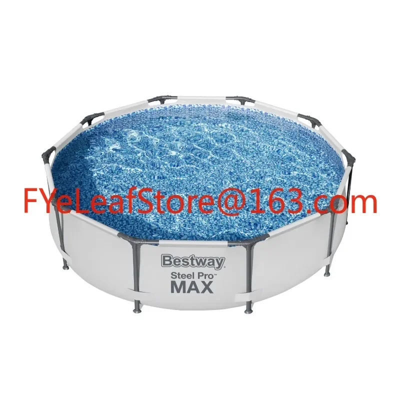 56408 3.05 m x 76 cm Steel Pro MAX  Above Ground Round Swimming Pool Set with pump