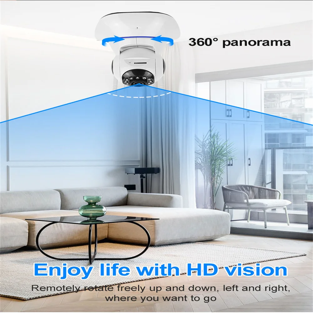 Hd 5MP Wireless IP Camera CCTV 2.4G Wifi Camcorder Security Surveillance Cam Smart Auto Tracking Baby Monitor